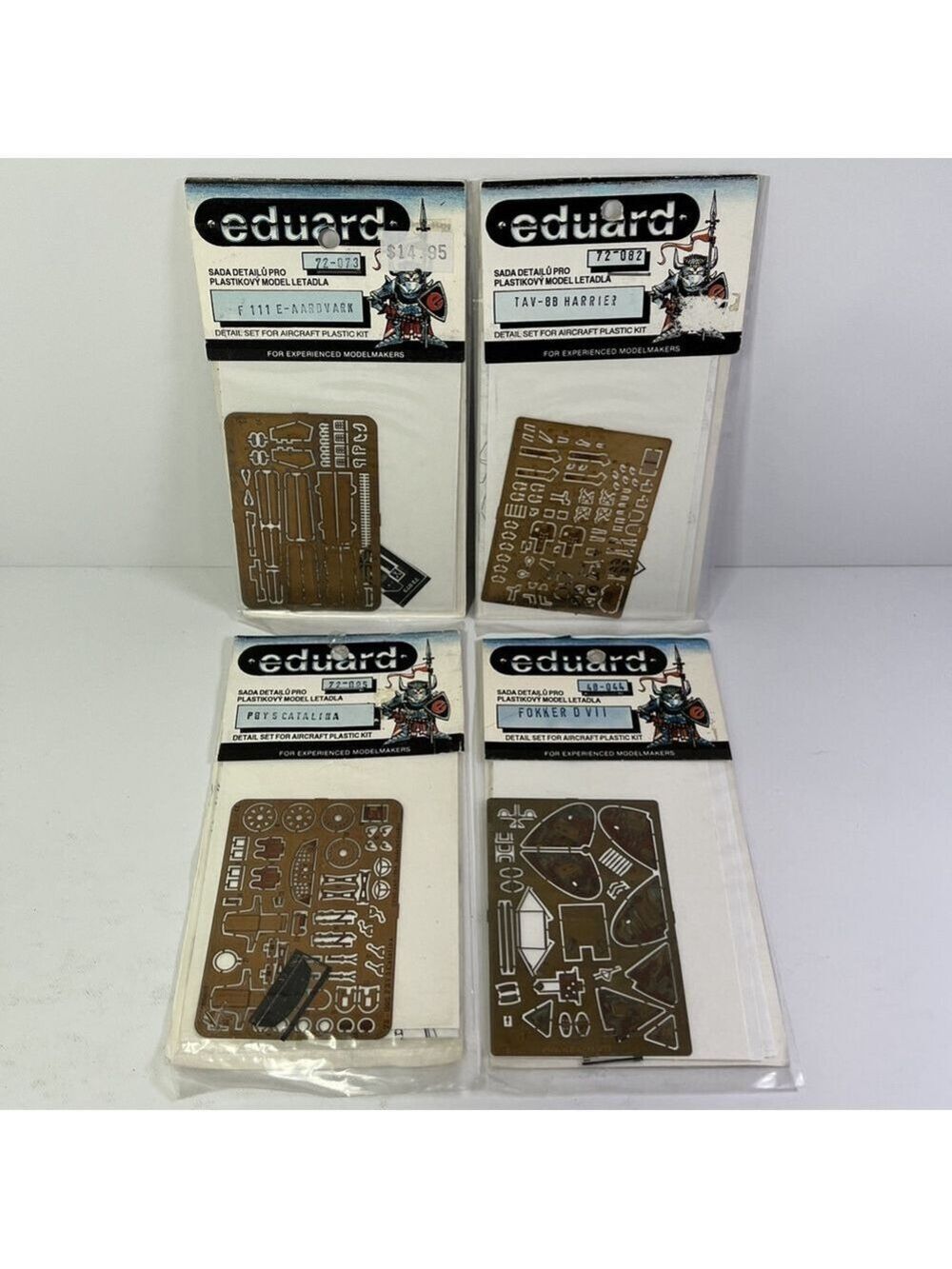 Set Of 4 Eduard Detail Set For Aircraft Plastic Kit Assorted * READ CZ
